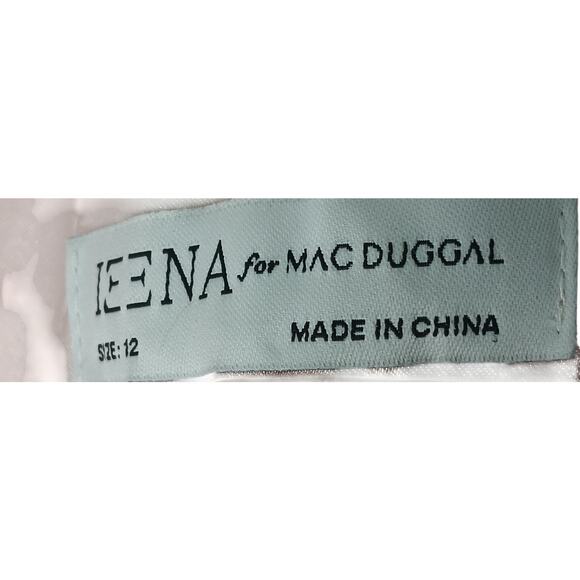 New with Tags Mac Duggal Floral Maxi Dress Size 12 Pink Poppy Print Formal - Picture 16 of 16